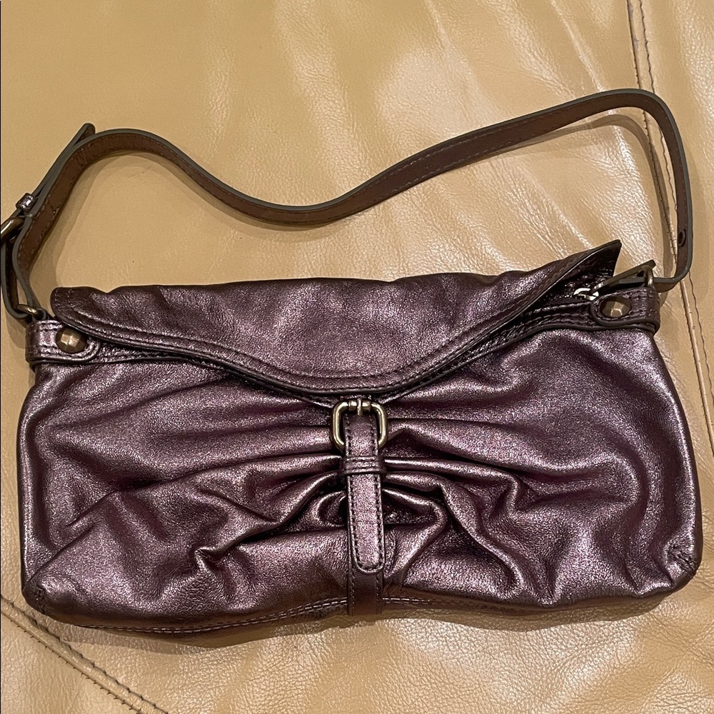 Kooba Metallic Purple Shoulder Bag